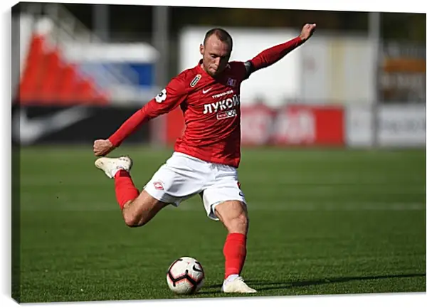 Постер на подрамнике - Денис Глушаков. ФК Спартак Москва. FC Spartak Moscow Постер на подрамнике - Денис Глушаков. ФК Спартак Москва. FC Spartak Moscow