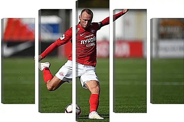 Модульная картина - Денис Глушаков. ФК Спартак Москва. FC Spartak Moscow Модульная картина - Денис Глушаков. ФК Спартак Москва. FC Spartak Moscow