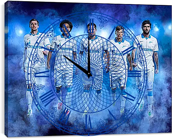 Часы картина - ФК Зенит Санкт-Петербург. FC Zenit St. Petersburg Часы картина - ФК Зенит Санкт-Петербург. FC Zenit St. Petersburg