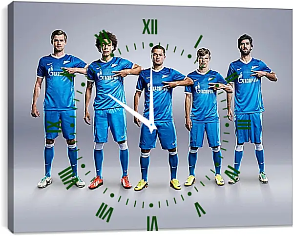 Часы картина - ФК Зенит Санкт-Петербург. FC Zenit St. Petersburg Часы картина - ФК Зенит Санкт-Петербург. FC Zenit St. Petersburg