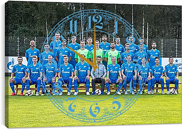 Часы картина - ФК Зенит Санкт-Петербург. FC Zenit St. Petersburg Часы картина - ФК Зенит Санкт-Петербург. FC Zenit St. Petersburg