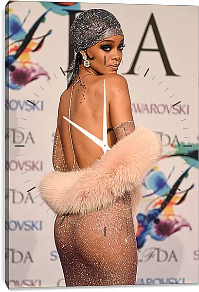 Часы картина - Рианна. Rihanna Часы картина - Рианна. Rihanna