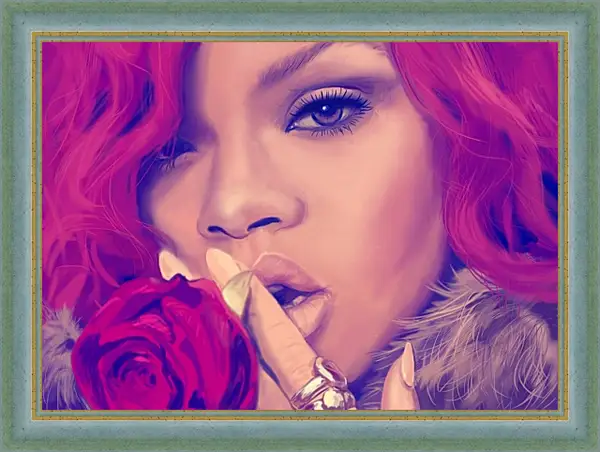 Картина в раме - Рианна. Rihanna Картина в раме - Рианна. Rihanna