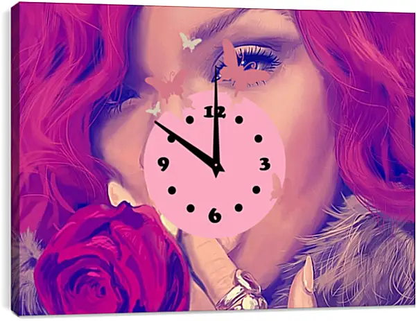 Часы картина - Рианна. Rihanna Часы картина - Рианна. Rihanna