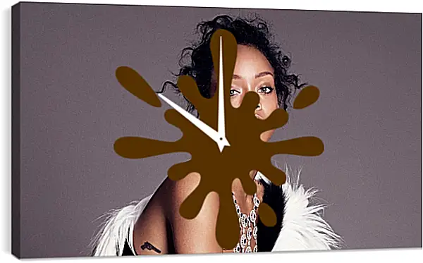 Часы картина - Рианна. Rihanna Часы картина - Рианна. Rihanna