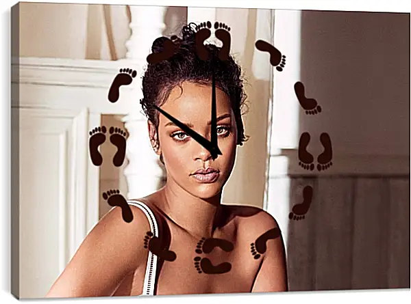 Часы картина - Рианна. Rihanna Часы картина - Рианна. Rihanna