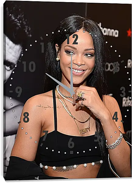 Часы картина - Рианна. Rihanna Часы картина - Рианна. Rihanna