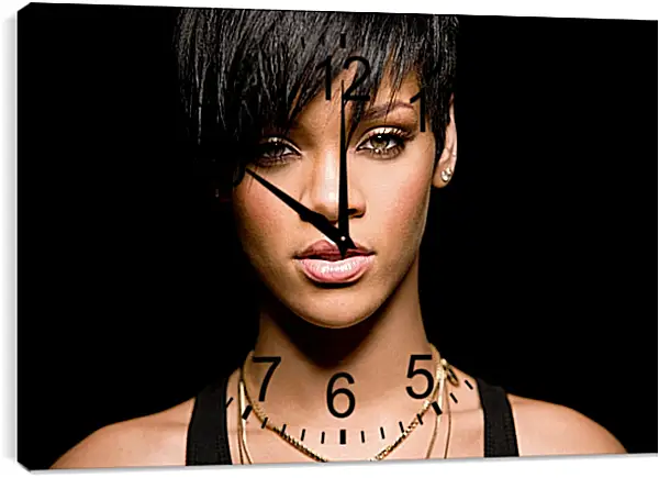 Часы картина - Рианна. Rihanna Часы картина - Рианна. Rihanna