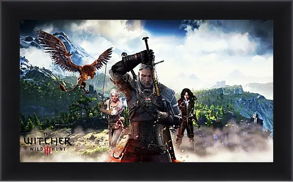 Картина в раме - The Witcher 3 (Ведьмак). Геральт, Цири, Йен Картина в раме - The Witcher 3 (Ведьмак). Геральт, Цири, Йен