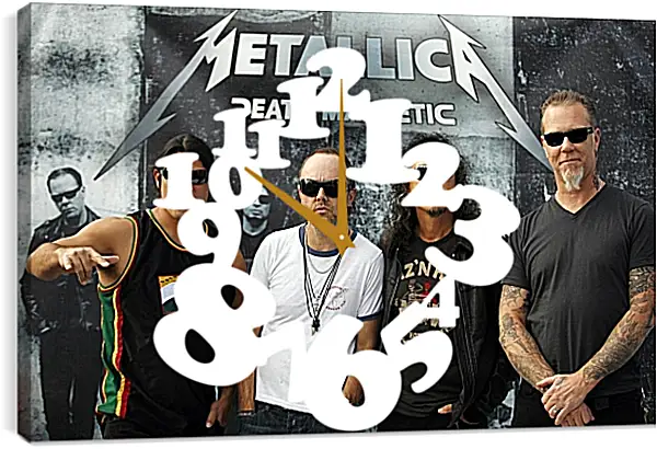 Часы картина - Металлика. Metallica Часы картина - Металлика. Metallica