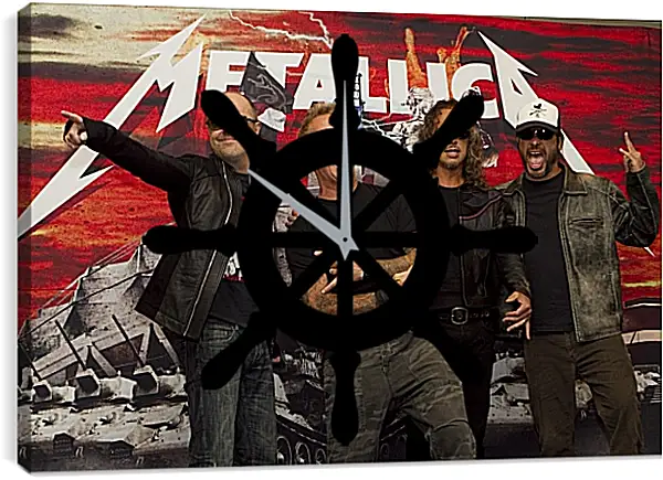 Часы картина - Металлика. Metallica Часы картина - Металлика. Metallica