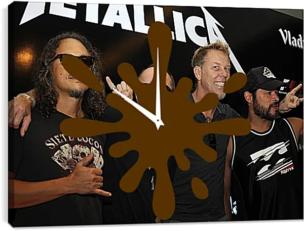 Часы картина - Металлика. Metallica Часы картина - Металлика. Metallica