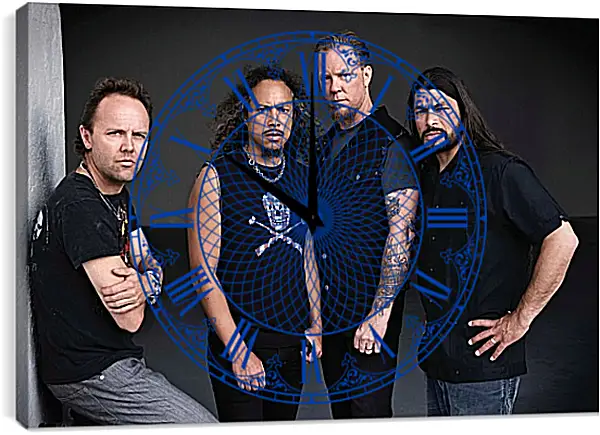 Часы картина - Металлика. Metallica Часы картина - Металлика. Metallica