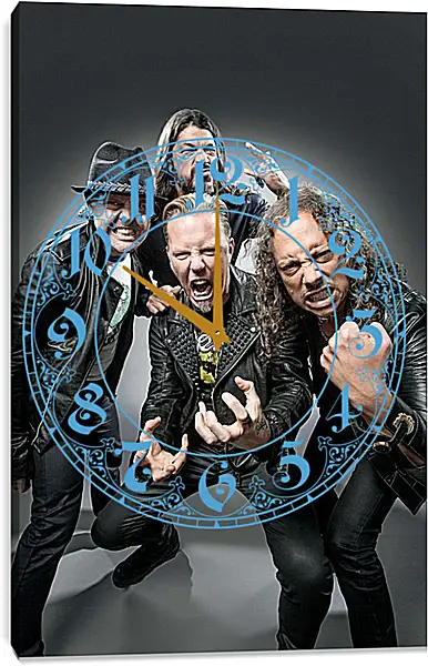Часы картина - Металлика. Metallica Часы картина - Металлика. Metallica