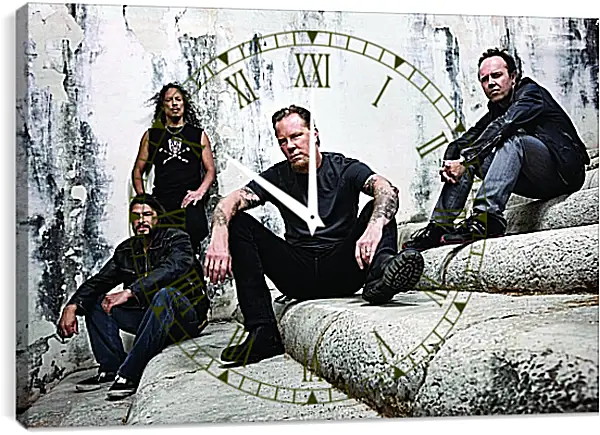 Часы картина - Металлика. Metallica Часы картина - Металлика. Metallica