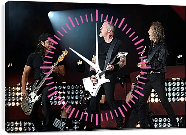 Часы картина - Металлика. Metallica Часы картина - Металлика. Metallica