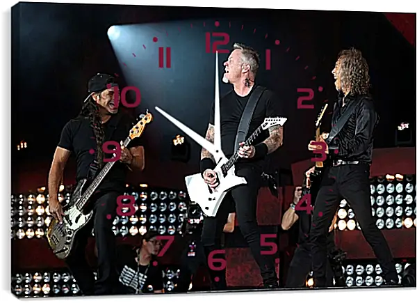 Часы картина - Металлика. Metallica Часы картина - Металлика. Metallica