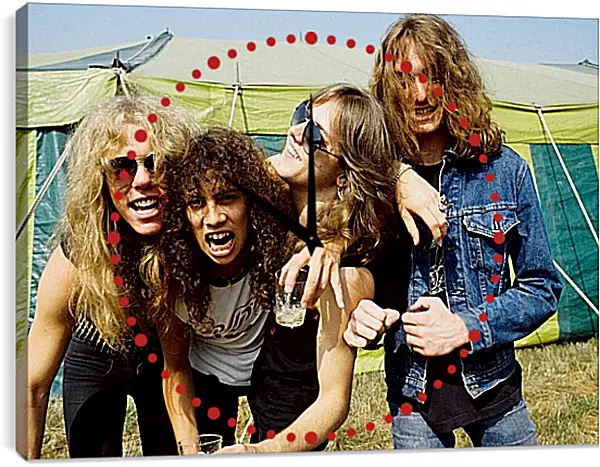 Часы картина - Металлика. Metallica Часы картина - Металлика. Metallica