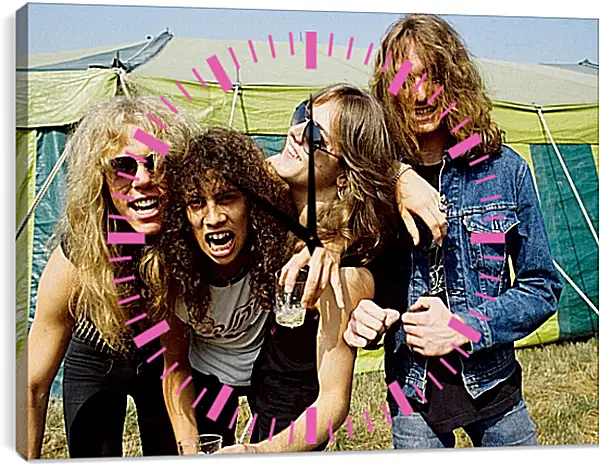 Часы картина - Металлика. Metallica Часы картина - Металлика. Metallica