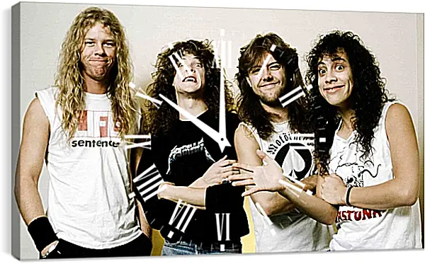 Часы картина - Металлика. Metallica Часы картина - Металлика. Metallica