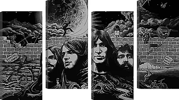 Модульная картина - Пинк Флойд. Pink Floyd Модульная картина - Пинк Флойд. Pink Floyd