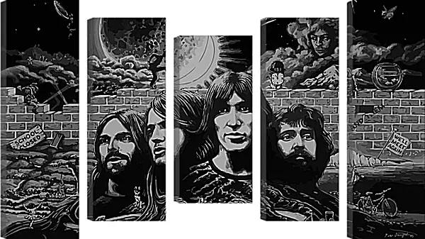 Модульная картина - Пинк Флойд. Pink Floyd Модульная картина - Пинк Флойд. Pink Floyd
