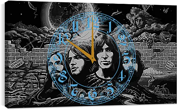 Часы картина - Пинк Флойд. Pink Floyd Часы картина - Пинк Флойд. Pink Floyd