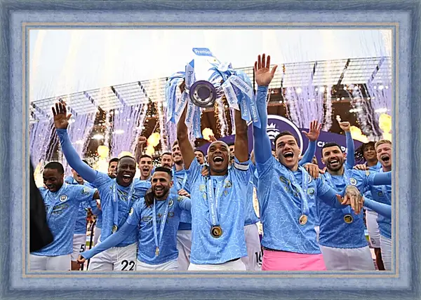 Картина в раме - Победа в АПЛ. ФК Манчестер Сити. FC Manchester City Картина в раме - Победа в АПЛ. ФК Манчестер Сити. FC Manchester City