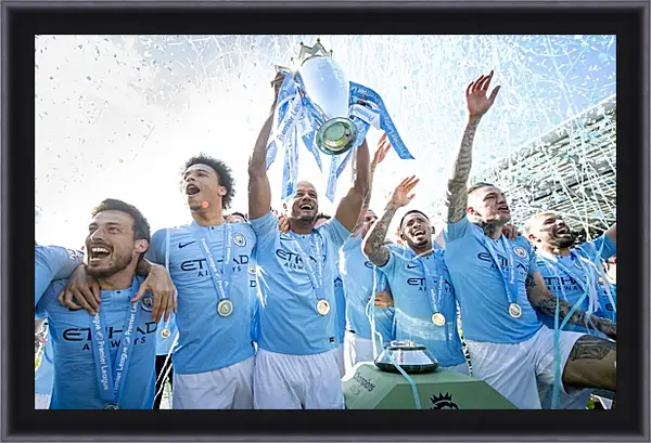 Картина в раме - Победа в АПЛ. ФК Манчестер Сити. FC Manchester City Картина в раме - Победа в АПЛ. ФК Манчестер Сити. FC Manchester City