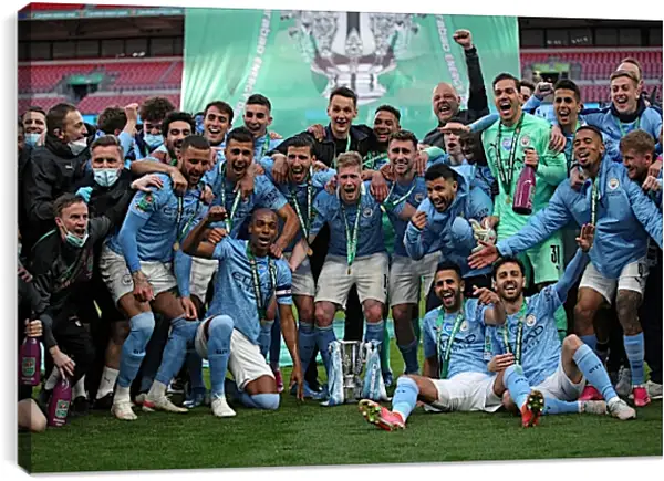 Постер на подрамнике - Победа в АПЛ. ФК Манчестер Сити. FC Manchester City Постер на подрамнике - Победа в АПЛ. ФК Манчестер Сити. FC Manchester City