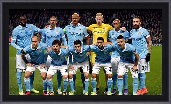 Картина в раме - Фото перед матчем. Манчестер Сити. Manchester City Картина в раме - Фото перед матчем. Манчестер Сити. Manchester City