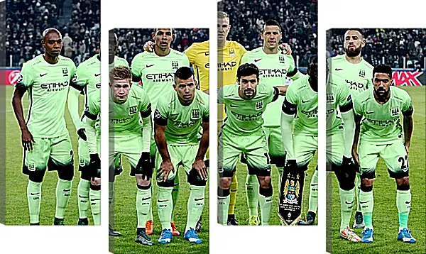 Модульная картина - Фото перед матчем. Манчестер Сити. Manchester City Модульная картина - Фото перед матчем. Манчестер Сити. Manchester City