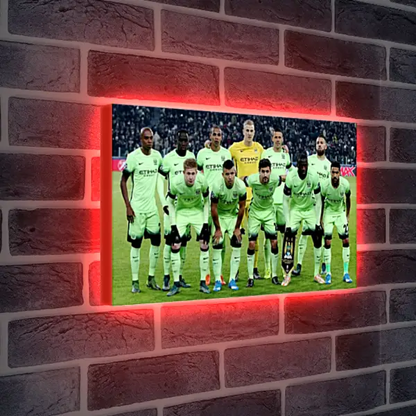 Лайтбокс световая панель - Фото перед матчем. Манчестер Сити. Manchester City Лайтбокс световая панель - Фото перед матчем. Манчестер Сити. Manchester City