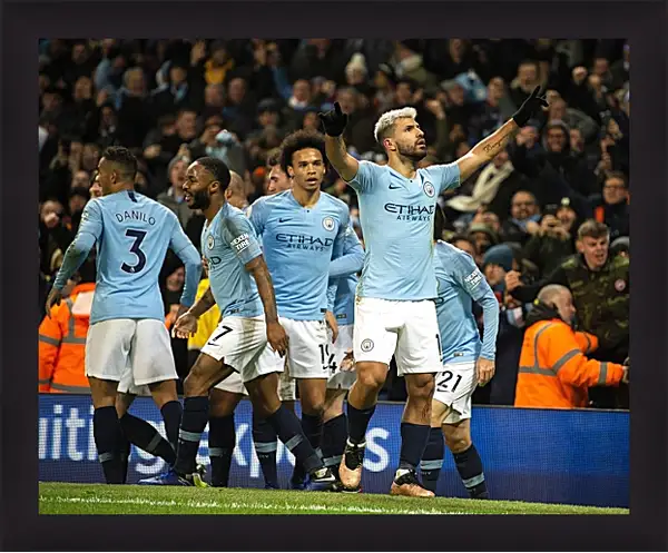 Картина в раме - Празднование гола. Манчестер Сити. Manchester City Картина в раме - Празднование гола. Манчестер Сити. Manchester City