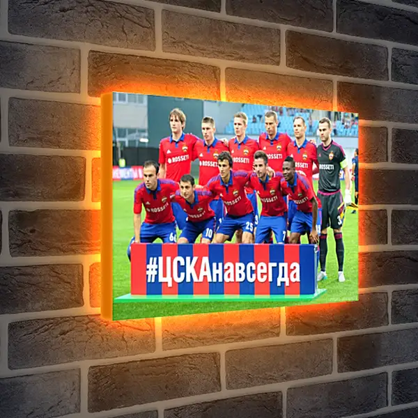 Лайтбокс световая панель - Фото перед матчем. ФК ЦСКА Москва. FC CSKA Moscow Лайтбокс световая панель - Фото перед матчем. ФК ЦСКА Москва. FC CSKA Moscow