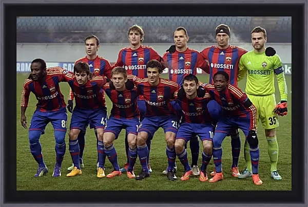 Картина в раме - Фото перед матчем. ФК ЦСКА Москва. FC CSKA Moscow Картина в раме - Фото перед матчем. ФК ЦСКА Москва. FC CSKA Moscow