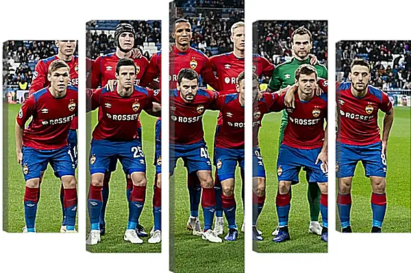 Модульная картина - Фото перед матчем. ФК ЦСКА Москва. FC CSKA Moscow Модульная картина - Фото перед матчем. ФК ЦСКА Москва. FC CSKA Moscow
