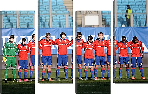 Модульная картина - ФК ЦСКА Москва. FC CSKA Moscow Модульная картина - ФК ЦСКА Москва. FC CSKA Moscow