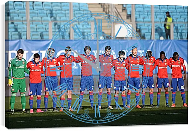Часы картина - ФК ЦСКА Москва. FC CSKA Moscow Часы картина - ФК ЦСКА Москва. FC CSKA Moscow