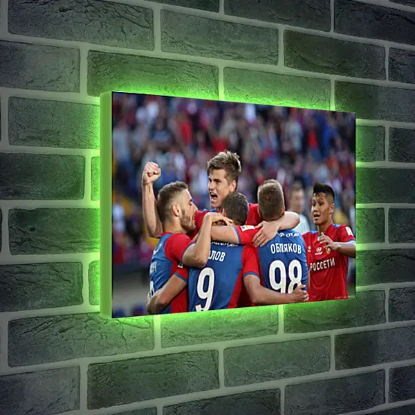 Лайтбокс световая панель - Празднование гола. ФК ЦСКА Москва. FC CSKA Moscow Лайтбокс световая панель - Празднование гола. ФК ЦСКА Москва. FC CSKA Moscow