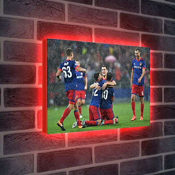 Лайтбокс световая панель - Празднование гола. ФК ЦСКА Москва. FC CSKA Moscow Лайтбокс световая панель - Празднование гола. ФК ЦСКА Москва. FC CSKA Moscow