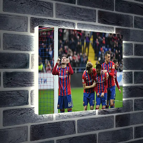 Лайтбокс световая панель - Празднование гола. ФК ЦСКА Москва. FC CSKA Moscow Лайтбокс световая панель - Празднование гола. ФК ЦСКА Москва. FC CSKA Moscow