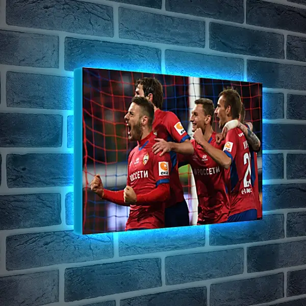 Лайтбокс световая панель - Празднование гола. ФК ЦСКА Москва. FC CSKA Moscow Лайтбокс световая панель - Празднование гола. ФК ЦСКА Москва. FC CSKA Moscow
