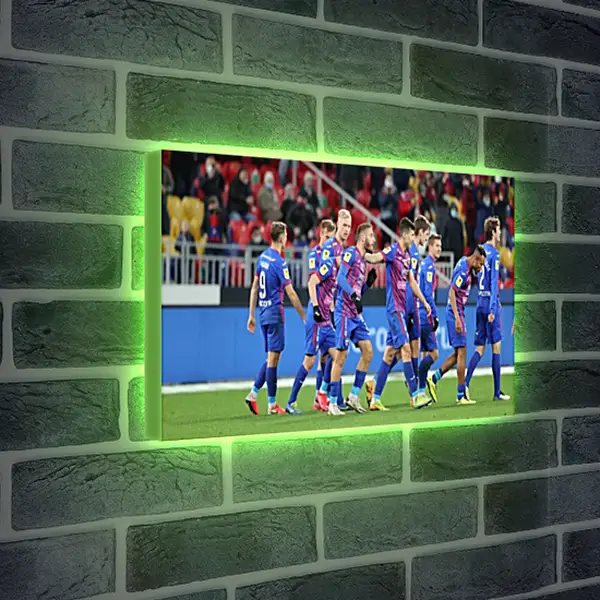 Лайтбокс световая панель - Празднование гола. ФК ЦСКА Москва. FC CSKA Moscow Лайтбокс световая панель - Празднование гола. ФК ЦСКА Москва. FC CSKA Moscow