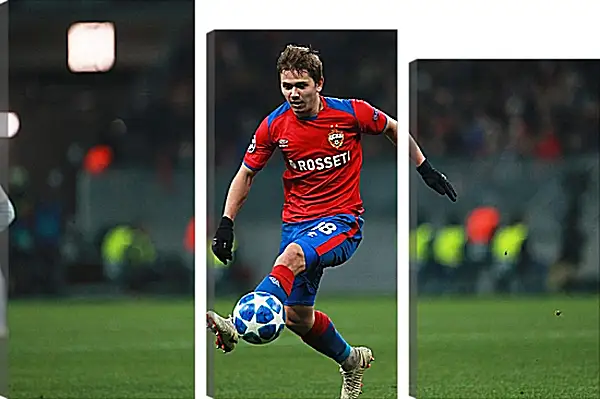 Модульная картина - Иван Обляков. ФК ЦСКА Москва. FC CSKA Moscow Модульная картина - Иван Обляков. ФК ЦСКА Москва. FC CSKA Moscow