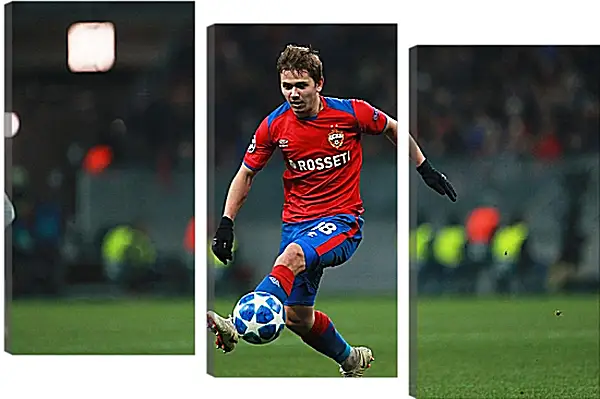 Модульная картина - Иван Обляков. ФК ЦСКА Москва. FC CSKA Moscow Модульная картина - Иван Обляков. ФК ЦСКА Москва. FC CSKA Moscow