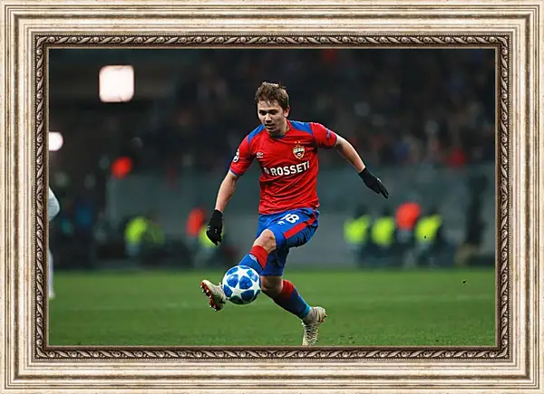 Картина в раме - Иван Обляков. ФК ЦСКА Москва. FC CSKA Moscow Картина в раме - Иван Обляков. ФК ЦСКА Москва. FC CSKA Moscow