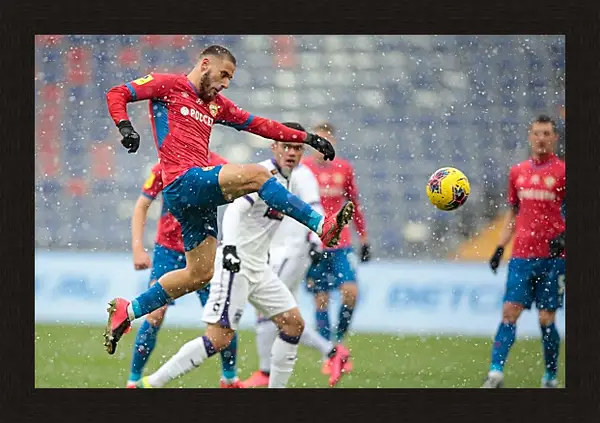 Картина в раме - Удар Влашича. ФК ЦСКА Москва. FC CSKA Moscow Картина в раме - Удар Влашича. ФК ЦСКА Москва. FC CSKA Moscow