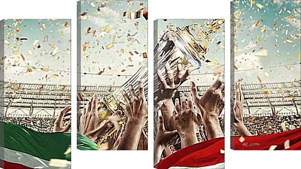 Модульная картина - Чемпионство в РПЛ. Локомотив Москва. Lokomotiv Moscow Модульная картина - Чемпионство в РПЛ. Локомотив Москва. Lokomotiv Moscow