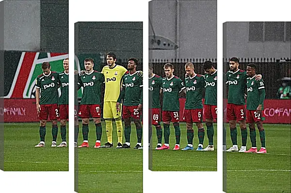 Модульная картина - ФК Локомотив Москва. FC Lokomotiv Moscow Модульная картина - ФК Локомотив Москва. FC Lokomotiv Moscow